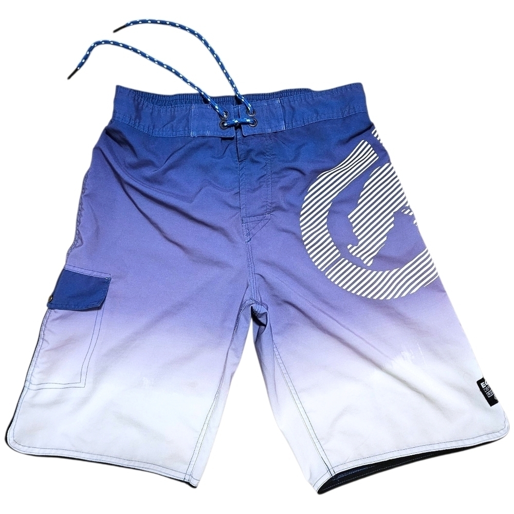 Ecko Unltd Menās Board Shorts Size M 30ā Waist Blue Gradient Swim Trunks y2k - Picture 3 of 16